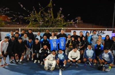 Realizaron mantenimiento a la cancha de futsal del barrio UTA