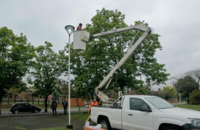 Tafí Viejo avanza con la renovación del alumbrado LED