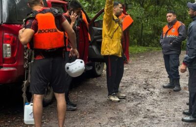 Rescate en cascadas: bomberos taficeños hallan a senderistas tras dos días perdidos