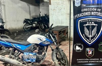 Récord de velocidad: en horas, la DOMT recupera una moto robada en Tafí Viejo