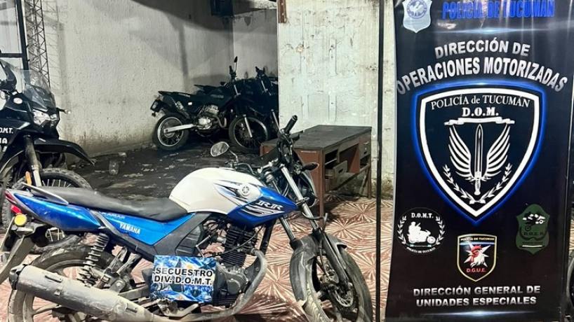 Récord de velocidad: en horas, la DOMT recupera una moto robada en Tafí Viejo